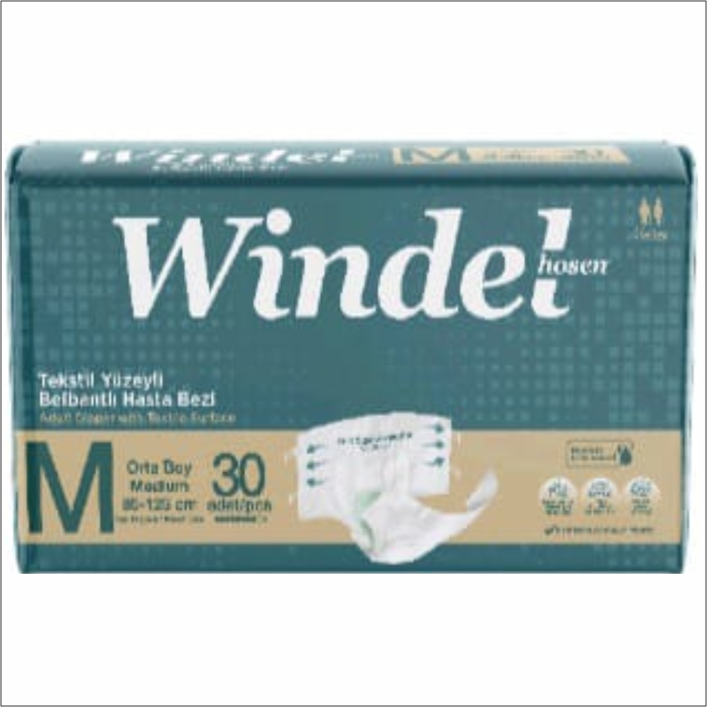 Windelhousen  Belbantlı Hasta Bezi M 30 lu