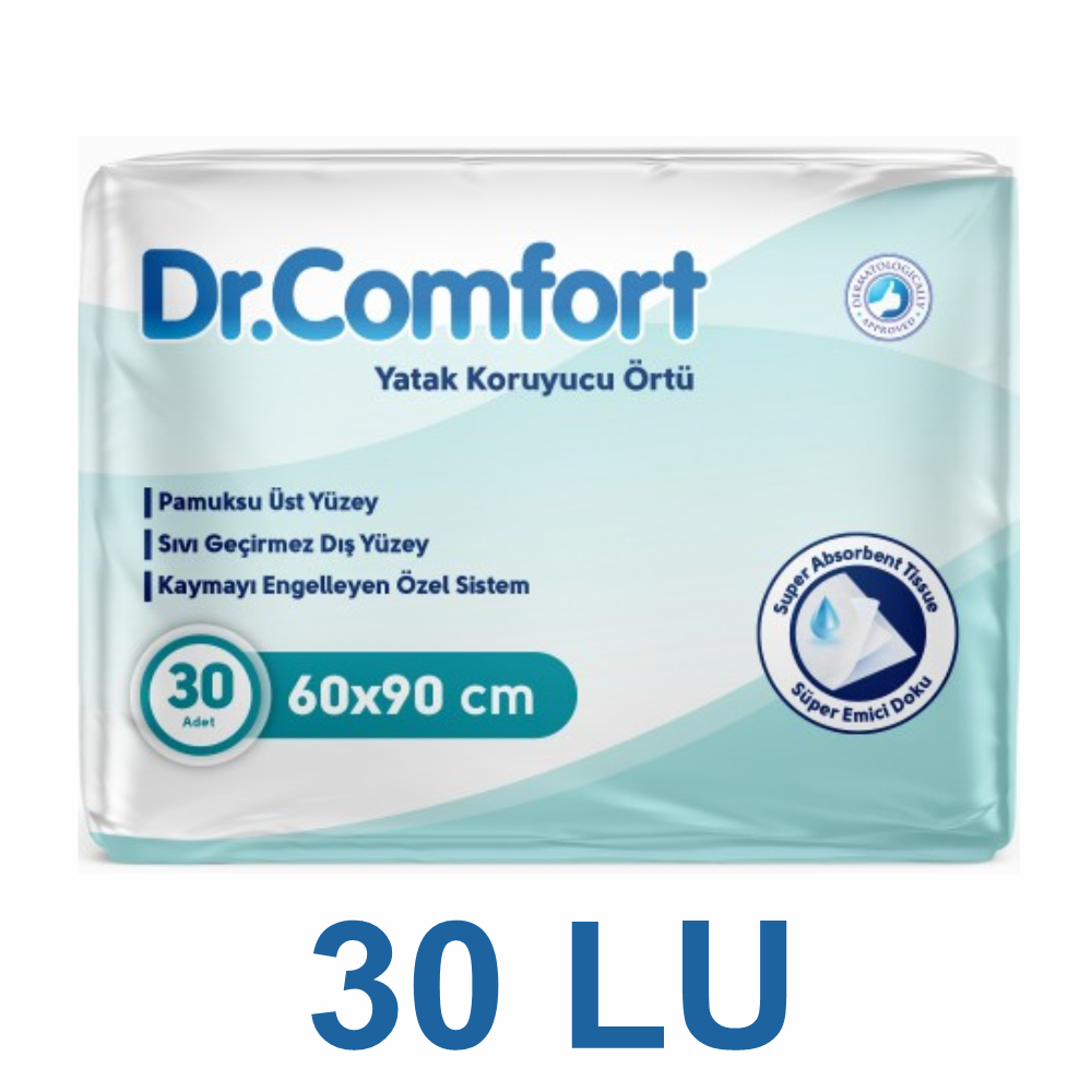 Dr.Comfort Yatak Koruyucu Örtü 60*90cm 30 lu