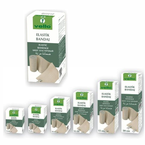 Vello Elastik Bandaj Metal Kopçalı 8cm*150cm