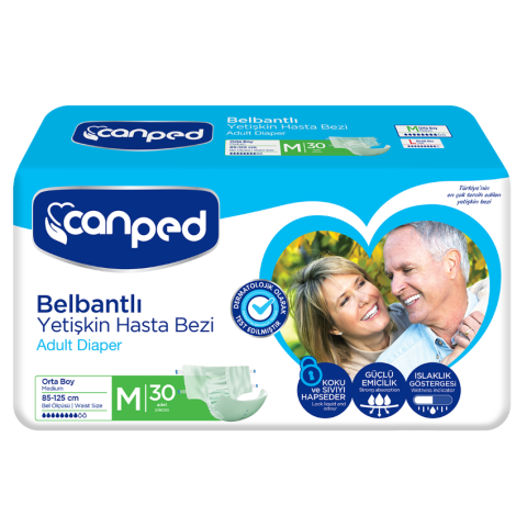 Canped Hasta Bezi Belbantlı Poli 30'lu Medium