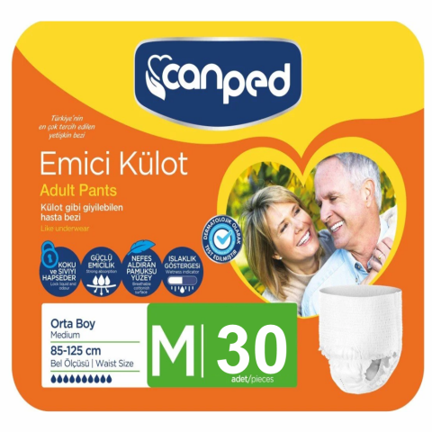 Canped Emici Külot Hasta Bezi M 30'lu