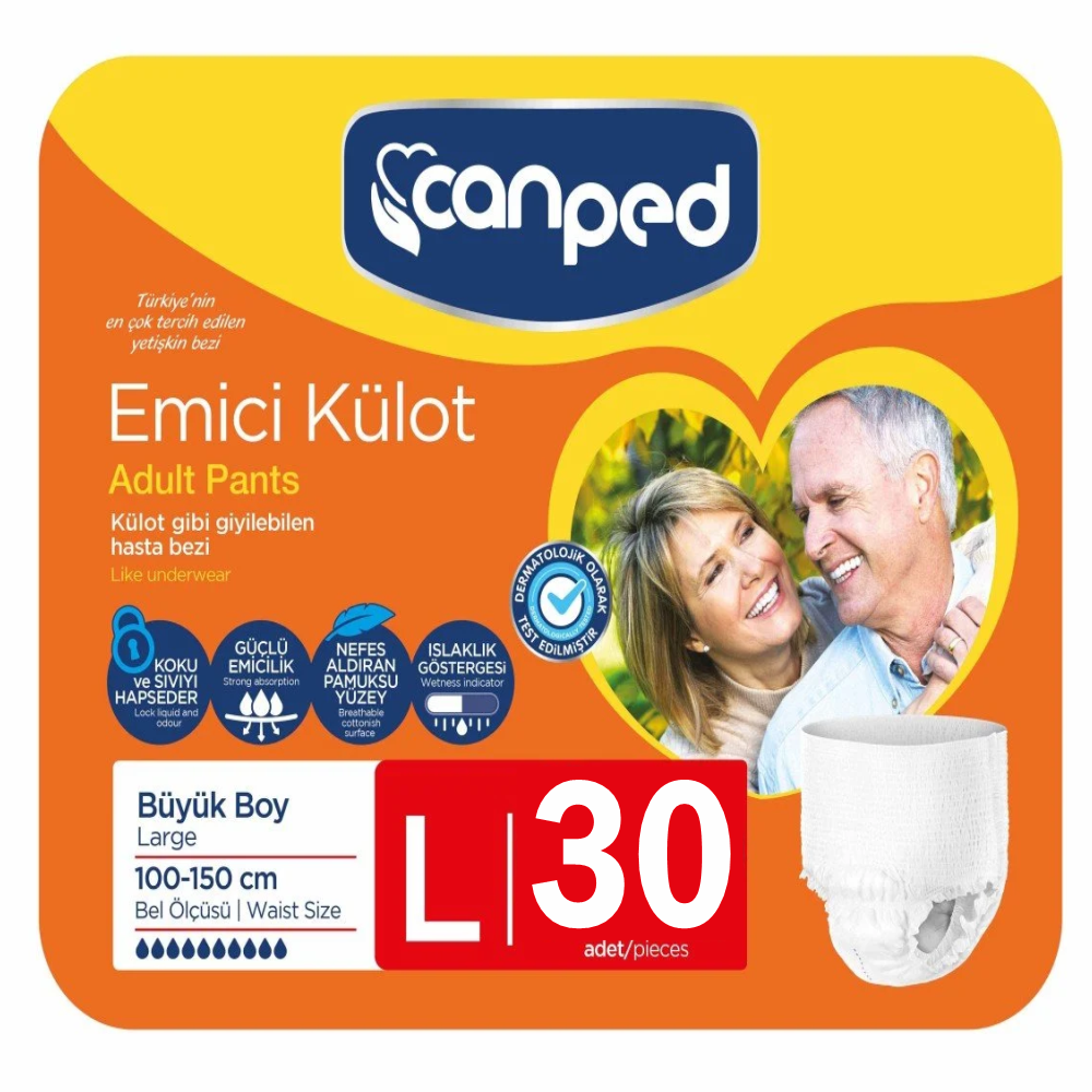 Canped Emici Külot Hasta Bezi L 30'lu