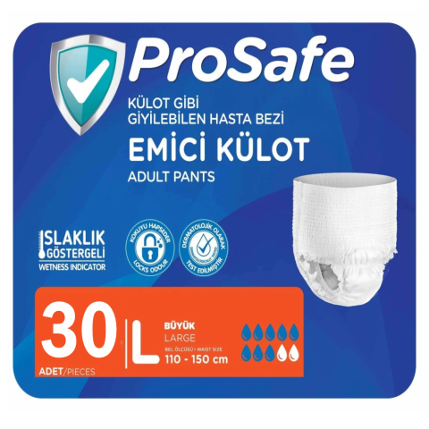 Prosafe Emici Külot Hasta Bezi 30'lu Large